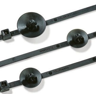 Fascette fermacavi HellermannTyton T80RSFT in Poliammide 6.6 (PA66), 190mm x 4,6 mm, col. Nero