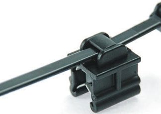Fascette fermacavi HellermannTyton EdgeClip in PA 6,6 stabilizzato al calore, 150mm x 4,6 mm, col. Grigio