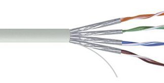 Cavo Ethernet Cat6a (U/FTP) RS PRO, guaina in PVC col. Grigio, L. 100m, Senza terminazione