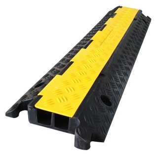Canalina passacavi RS PRO, colore Nero/Giallo 1000 x 35mm, Ø interno 38 x 35mm, lunghezza 1000mm, larghezza 250 mm