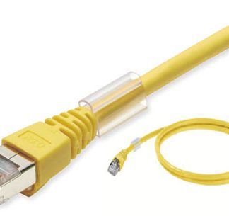 Cavo Ethernet Cat6a (S/FTP) Omron, guaina in LSZH col. Giallo, L. 2m, Con terminazione