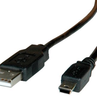 Cavo USB Roline USB A/Mini USB B, L. 3m, col. Nero