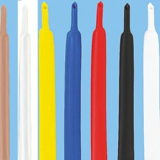 Guaina termorestringente TE Connectivity Ø 9.5mm, col. Bianco, restringimento 2:1, L. 1.2m
