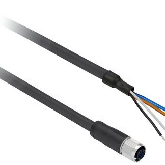 Cavo sensore/attuatore Telemecanique Sensors 4 cond. M12 Femmina / M12, Ø 4.6mm, L. 5m