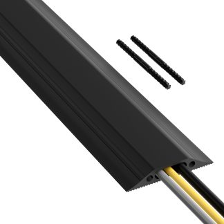 Canalina passacavi RS PRO, colore Nero 30 x 10mm, Ø interno 30mm, lunghezza 1.8m, larghezza 83 mm PVC