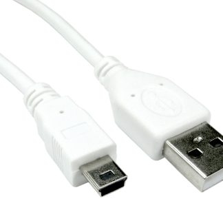 Cavo USB RS PRO USB A/Mini USB B, L. 1.8m, col. Bianco