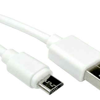 Cavo USB RS PRO USB A/Micro USB B, L. 3m, col. Bianco