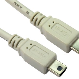 Cavo USB RS PRO Mini USB A/Mini USB B, L. 1m, col. Grigio