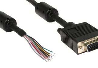 Cavo VGA RS PRO VGA Maschio/Senza terminazione, lungh. 2m, col. Nero