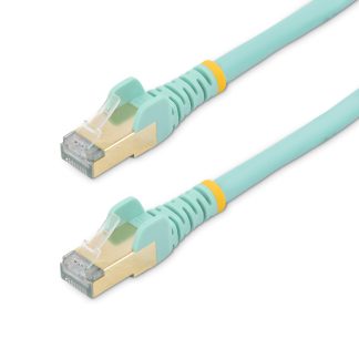 Cavo Ethernet Cat6a (STP) StarTech.com, guaina in PVC col. Azzurro, L. 3m, Con terminazione