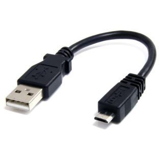 Cavo USB Startech USB A/Micro USB B, L. 150mm, col. Nero