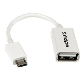 Cavo USB Startech Micro USB B/USB A, L. 130mm, col. Bianco