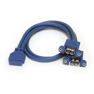 Cavo USB Startech IDC a 20 pin/USB A, L. 500mm, col. Blu