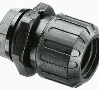 Raccordo per cavi Adaptaflex ASF16/PG9/A & AWB16 ASF in Nylon 66, Nero, filetto PG9, 16mm, protezione IP67