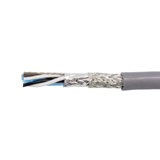 Cavo dati Alpha Wire Grigio, 2 coppie, 22 AWG, schermato, 300 V
