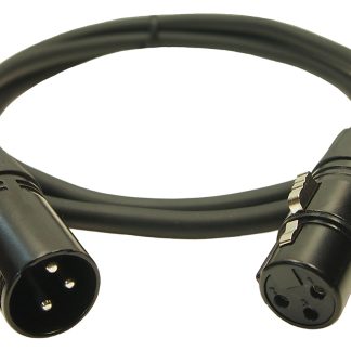 Cavo XLR preassemblato RS PRO XLR a 3 pin XLR a 3 pin, 1m, Nero