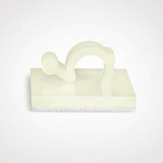 Fermacavo HellermannTyton in Nylon 66, Ø fascio 3mm max, 13 x 13 x 5mm, col. , Autoadesivo