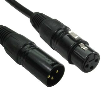 Cavo XLR preassemblato RS PRO XLR a 3 pin XLR a 3 pin, 0.5m, Nero