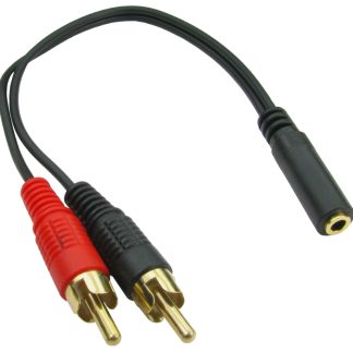 Cavo AUX RS PRO da Presa stereo da 3,5 mm a RCA x 2, lungh. 200mm