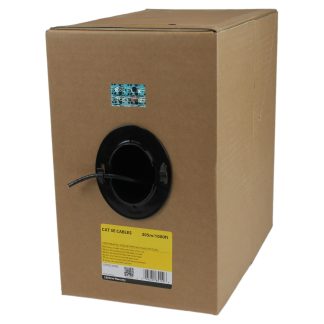 Cavo Ethernet Cat5e (U/UTP) Startech, guaina in PVC col. Nero, L. 305m, Senza terminazione