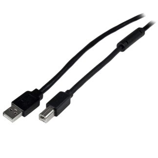 Cavo USB StarTech.com USB A/USB B, L. 20m, col. Nero