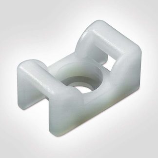 Supporto fascette HellermannTyton, col. Blu, autoadesivo, 24.8mm x 14,3 mm, Ø fissaggio 6.5mm, 100 pezzi