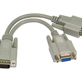 Cavo VGA RS PRO VGA Maschio/VGA Femmina, lungh. 200mm, col. Nero