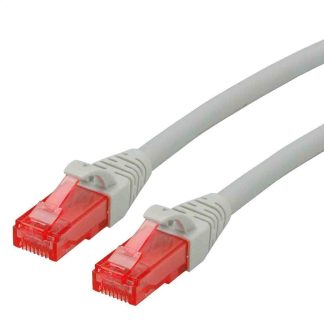 Cavo Ethernet Cat6 (U/UTP) Roline, guaina in LSZH col. Grigio, L. 3m, Con terminazione