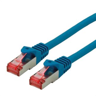 Cavo Ethernet Cat6 (S/FTP) Roline, guaina in LSZH col. Blu, L. 0.5m, Con terminazione
