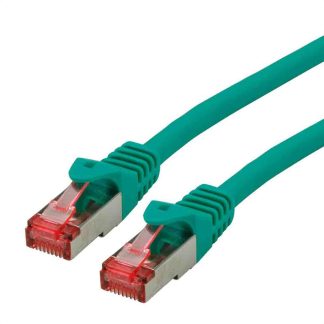 Cavo Ethernet Cat6 (S/FTP) Roline, guaina in LSZH col. Verde, L. 1m, Con terminazione