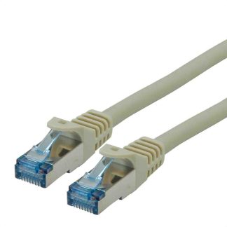 Cavo Ethernet Cat6a (S/FTP) Roline, guaina in LSZH col. Grigio, L. 1m, Con terminazione