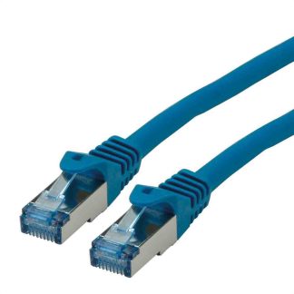 Cavo Ethernet Cat6a (S/FTP) Roline, guaina in LSZH col. Blu, L. 1m, Con terminazione