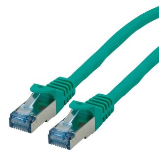 Cavo Ethernet Cat6a (S/FTP) Roline, guaina in LSZH col. Verde, L. 2m, Con terminazione