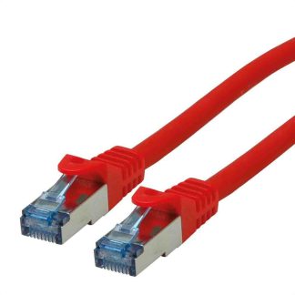Cavo Ethernet Cat6a (S/FTP) Roline, guaina in LSZH col. Rosso, L. 3m, Con terminazione