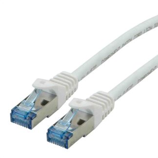 Cavo Ethernet Cat6a (S/FTP) Roline, guaina in LSZH col. Bianco, L. 5m, Con terminazione