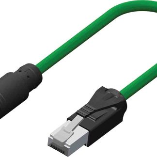 Cavo Ethernet Cat5e RS PRO, guaina in TPE col. Verde, L. 5m, Con terminazione