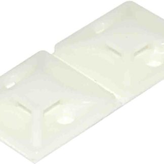 Fermacavi RS PRO, autoadesivo, 19.5mm x 19,5 mm, Ø fissaggio 3.9mm, 100 pezzi