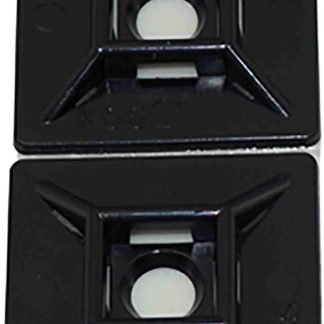 Fermacavi RS PRO, col. Nero, autoadesivo, 28.6mm x 28,6 mm, Ø fissaggio 5.3mm, 10 pezzi