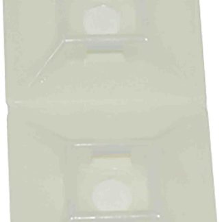 Fermacavi RS PRO, autoadesivo, 28.6mm x 28,6 mm, Ø fissaggio 5.3mm, 100 pezzi