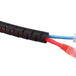 Avvolgicavo a spirale RS PRO, Nero, in Polypropylene, Ø cavo 25mm - 27mm, Ø interno 25mm, Ø fascio 27mm max