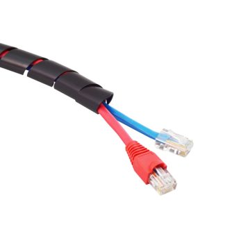 Avvolgicavo a spirale RS PRO, Nero, in Polietilene, Ø cavo 12mm - 32mm, Ø interno 12mm