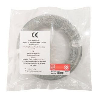 Cavo di collegamento apparecchiature RS PRO, 0,2 mm², 24 AWG, 300 V, 50m, Grigio