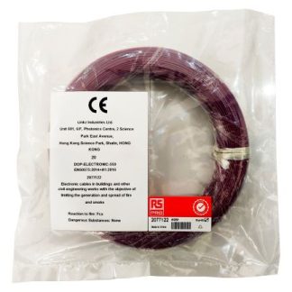 Cavo di collegamento apparecchiature RS PRO, 0,05 mm², 30 AWG, 300 V, 50m, Porpora