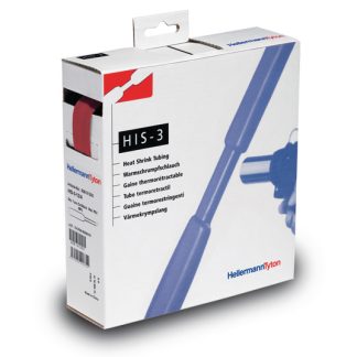 Guaina termorestringente HellermannTyton Ø 3.2mm, col. Rosso, L. 10m