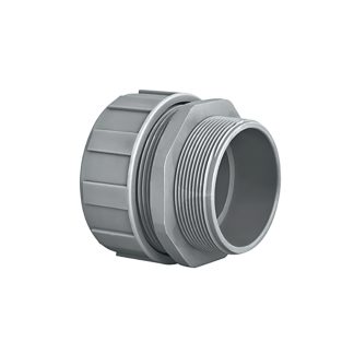 Raccordo per cavi HellermannTyton 166-40708 PSR50-S-M50-PA66-GY in Poliammide 6.6, Grigio, filetto M50, 50mm,