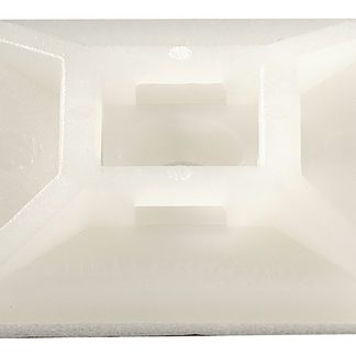 Supporto fascette HellermannTyton, autoadesivo, 29mm x 29 mm, Ø fissaggio 4.2mm, 100 pezzi
