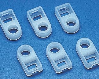 Fermacavi HellermannTyton, autoadesivo, 17.9mm x 9,5 mm, Ø fissaggio 5.5mm, 500 pezzi