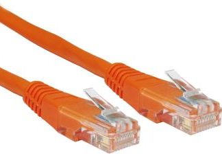 Cavo Ethernet Cat6 (U/UTP) RS PRO, guaina in PVC col. Arancione, L. 3m, Con terminazione