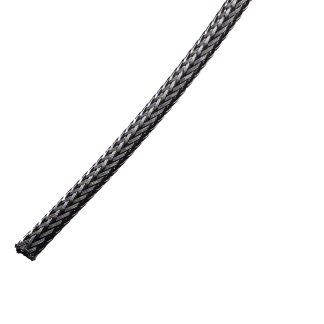 Guaina per cavi intrecciata RS PRO in PET, Ø 6mm, L. 100m, col. Nero, espandibile