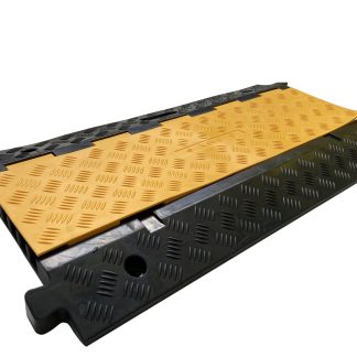 Canalina passacavi RS PRO, colore Nero/Giallo 25 x 34mm, Ø interno 25mm, lunghezza 910mm, larghezza 500 mm Gomma